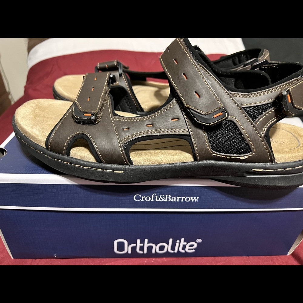 Ortholite sandals. Brown size 12